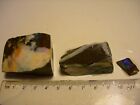 (Lot 4069) 3 Boulder Opal pieces,opal colours on all,  very nice and different