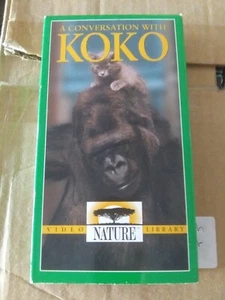 A Conversation With Koko 1999 VHS documentary talking gorilla sign language RIP - Picture 1 of 6