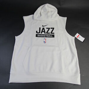 Utah Jazz Nike NBA Authentics Dri-Fit Sweatshirt Men's Off-White New
