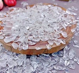 Natural Clear Crystal Gemstone Stone Chips Chakra Healing Reiki Choose Quantity - Picture 1 of 3
