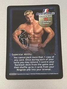 Rene Dupre Superstar Card - WWF/WWE Raw Deal - Picture 1 of 1
