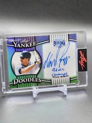 2025 Leaf a Bronx Legacy - Yankee Doodles Wade Boggs /35 Champs com inscrição automática - Imagem 1 de 2