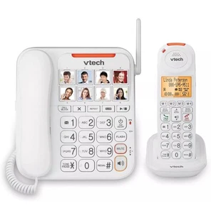 Neu Vtech verstärktes schnurgebundenes/schnurloses Anrufbeantworter-System SN5147 (beschädigte Verpackung) - Bild 1 von 3