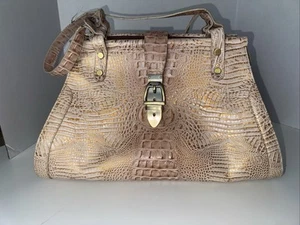 Charlie Lapson Handbag Croc Design Copper - Picture 1 of 12