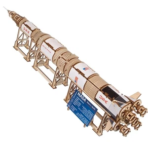 NASA Saturn V Model Rocket Kit - Space Ship Model Kits for Adults - 3D Wooden... - Picture 1 of 9
