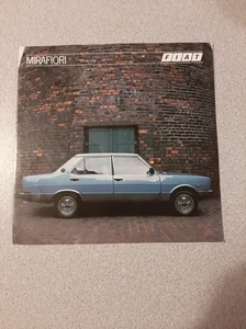 1982 Fiat Mirafiori Car Sales Brochure - Picture 1 of 1