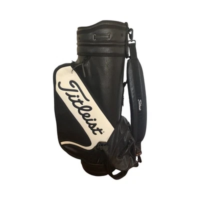 Черно-белая кожаная сумка для гольфа Titleist Classic 6 направлений - Изображение 1 из 4