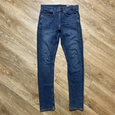 Rag & Bone Fit 1 Skinny Medium Wash Indigo Blue Denim Jeans Mens Sz 32x32 - Image 1 of 4
