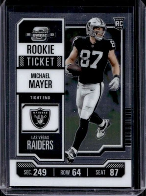 2023 Contenders Optic Michael Mayer RC Rookie Rookie Ticket #83 Raiders - Image 1 of 2