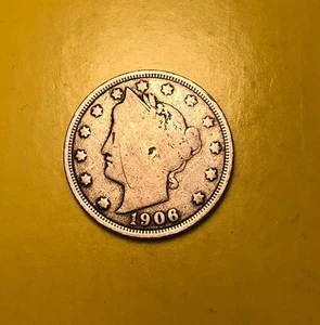 1906 Liberty V Nickel SEE PHOTOS FOR CONDITION (FREE SHIPPING) - Picture 1 of 2