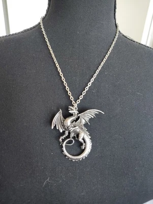 Ожерелье с подвеской в виде дракона The Whitby Wyrm Alchemy Gothic фэнтези языческая готика P323 - Изображение 1 из 3