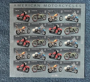 Scott 4085-88, 39c American Motorcycles, Mint sheet of 20, Self-adhesive - Picture 1 of 1
