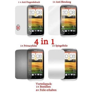 4x Protection Films for HTC DESIRE X Privacy Mirror Matt Fingerprint - Picture 1 of 1