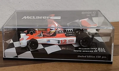 530764332 Minichamps McLaren Ford M23 - Jochen Mass - South Africa GP 1976. 1:43 - Bild 1 von 4