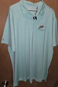 North Kingstown Rhode Island Golf Polo Shirt Extra Large Xl Antigua Turtle Green - Bild 1 von 10