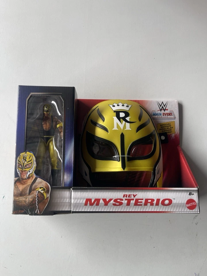 Rey Mysterio (Role Play) and Main Event Figure Mattel WWE Toy Wrestling