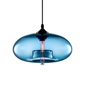 Modern Glass Pendant Colored Hanging Ceiling Light Island Chandelier Lamp