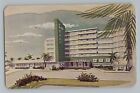 Miami Beach Florida FL Sea Gull Hotel Pool Cabana Colony Chrome Postcard 1950s