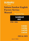 James Danko Subaru Sambar English Service Manual (Poche)