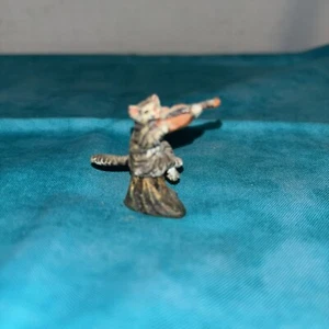 Vintage- Antique Bronze Cat with Violin Figurine Austrian? 1.25”Tall-EstateFind - Picture 1 of 8