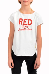 Scuderia Ferrari Girl "Red is my Favorite Color" White Short Sleeve T-Shirt - Picture 1 of 6