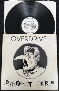 Overdrive – Dishonest Words Vinyl LP 1990 CLEANED/TESTED VG+/VG VIDEO HEAVY ROCK - Picture 1 of 7
