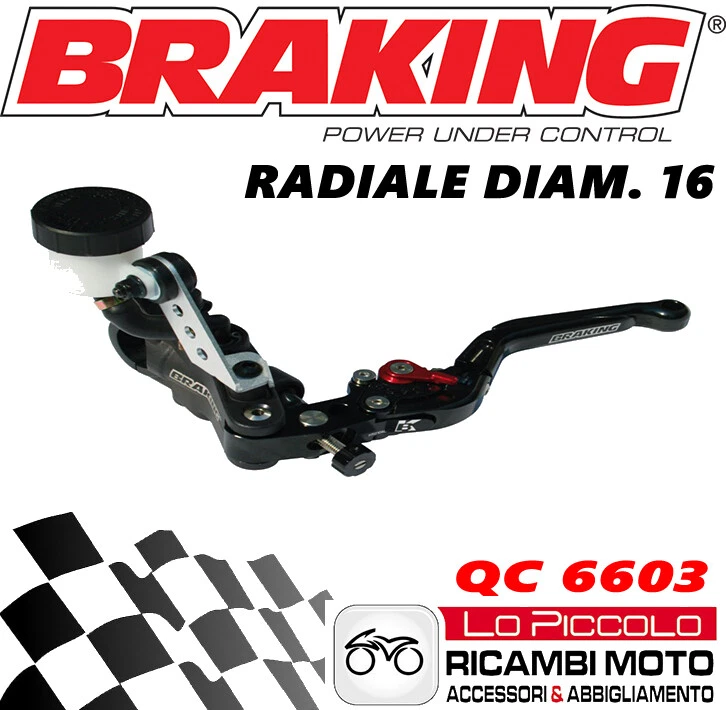 DUCATI MONSTER 600 620 695 696 750 QC6603 BRAKING POMPA FRIZIONE RADIALE Foto 1 de 1
