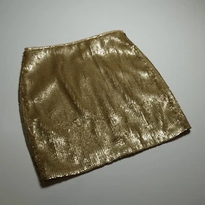 J. Crew Mini Skirt Size 0P Gold Sequin Night Out Party Clubbing Fully Lined NWT - Picture 1 of 18