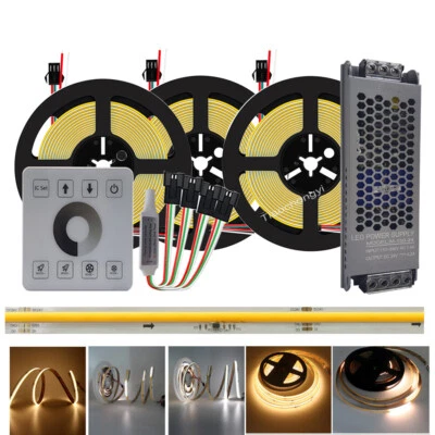 COB Running water Flowing led strip light WS2811 24V with RF Touch controller - Image 1 of 4