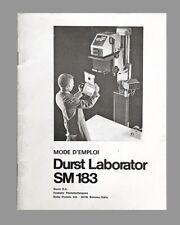 Durst Laborator SM183 Mode d'emploi en français
