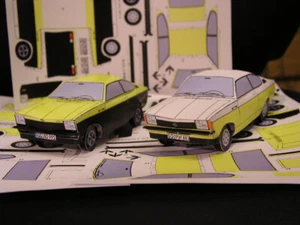 Opel Kadett C GT/E Bastelbogen Papiermodell Modellauto 1:25 - Bild 1 von 3