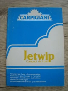 Carpigiani JETWIP Bedienungsanleitung incl. Ersatzteilliste - Bild 1 von 1