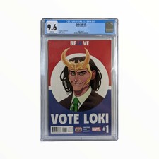 Vote Loki 1 Cover A 2016 CGC 9.6 Marvel Comics Key Thor Disney +