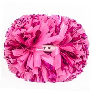 2 Pack Pom Poms Cheerleading, Cheerleading Pom Poms for Girls Matte Rose Pink - Picture 1 of 7