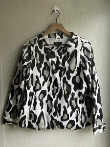 Sandro Animal Print Damen Jacke mit Knöpfen M - Bild 1 von 3