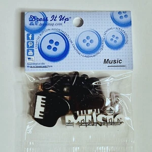 Dress It Up Novelty Buttons - Music - Craft, Jewellery, Cake Making - Picture 1 of 2