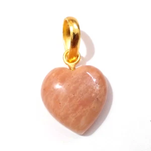 Taladro cabujón amazonita melocotón alta calidad A+ forma de corazón 20 crt piedras preciosas sueltas - Imagen 1 de 7