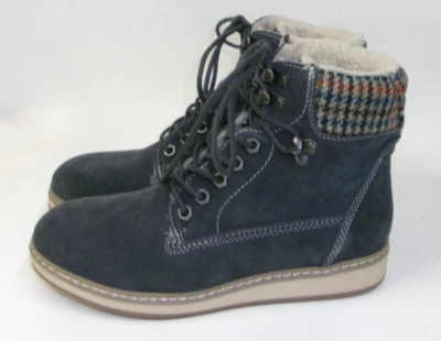 Botas de invierno White Mountain Theo gris gamuza cuero imitación piel botín 6,5 Foto 1 de 4