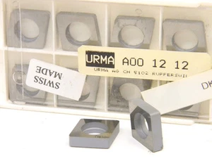 10 NEW SURPLUS COMMAND URMA A00-12-12 CARBIDE INSERT SHIMS / SEATS - Picture 1 of 1