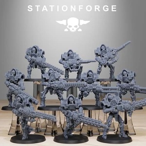 Heavy Robot Warriors of the Necro Tombs x 10, Station Forge, Death Astronet X1 - Picture 1 of 7