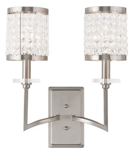 Livex Lighting 50572-91 Grammercy Wall Sconce Brushed Nickel - Picture 1 of 5