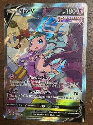 Pokemon Mew V Full Art Holo 251/264 Alt Art Fusion Strike Ultra Rare Alternate - Image 1 of 4