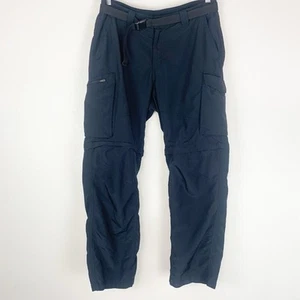 Columbia Pants Mens 34 (actual 32x28) Kestrel Convertible Hiking Black Zip Off - Picture 1 of 14