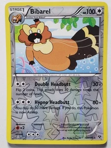 REVERSE HOLO Bibarel 107/146 NM - XY Base Set Pokemon Card - Kyoko Umemoto Art - Imagen 1 de 3