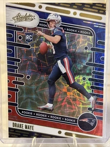 Caleidoscopio Panini Absolute Drake Maye #103 Rookie 2024 rojo blanco azul lámina - Imagen 1 de 8