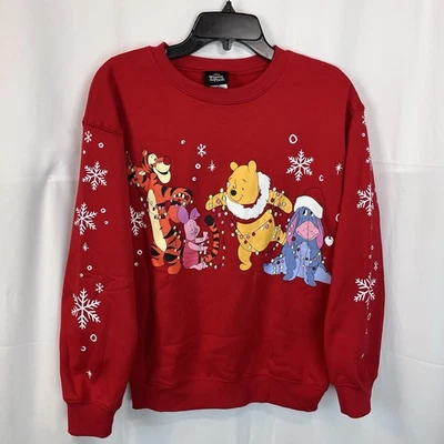 Disney Winnie The Pooh Mujer’s XS 0/2 Navidad Sudadera Eeyore Piglet Tigger Foto 1 de 4