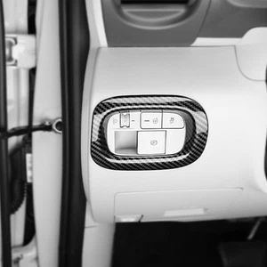 For Hyundai Inster Carbon Fibre ABS Headlight Switch Control Panel Cover Trim - Picture 1 of 5