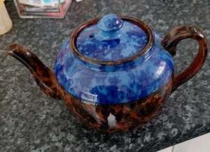 FINE ANTIQUE TEAPOT, ENGLISH & SCOTTISH. JOINT C. W. S., DRINK TEA AT ALL TIMES. - Picture 1 of 9