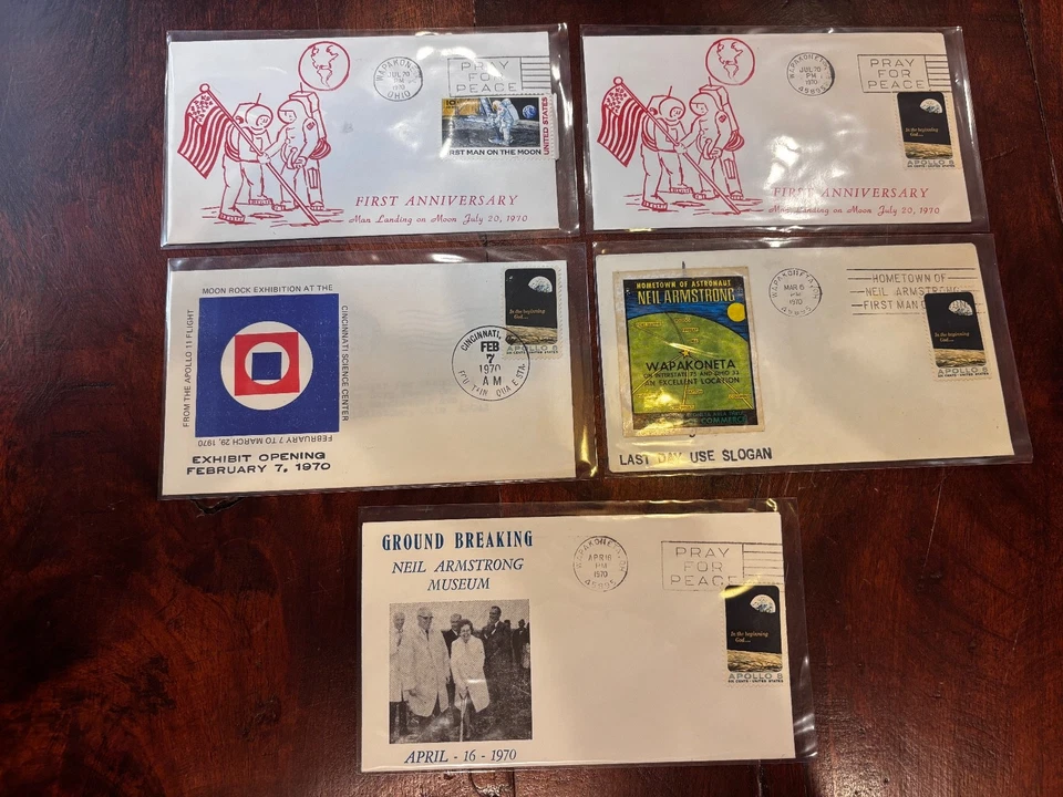 Apollo 11 Moon Rocks Exhibition+ 5 Covers 1970 Anniv Space !! - Image 1 of 1