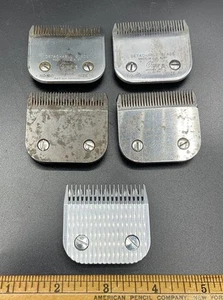 5 Detachable Clippers Replacement Blades Oster & Wahl Lot For A-5 Clippers READ - Picture 1 of 15